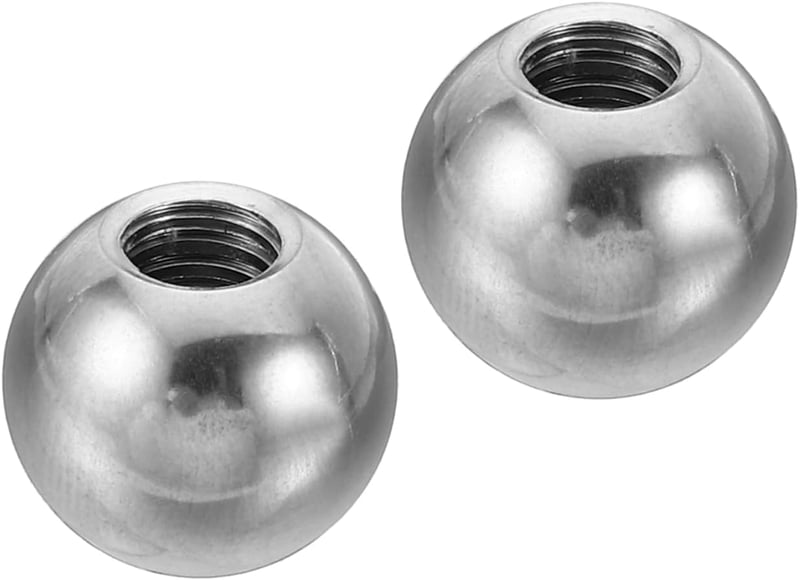 PATIKIL Rozsdamentes Gombfej M4 Belső Menet 15mm Ezüst 2db Bútor Lámpa Dekoráció