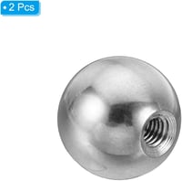PATIKIL Rozsdamentes Gombfej M4 Belső Menet 15mm Ezüst 2db Bútor Lámpa Dekoráció 3