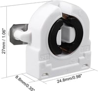 PATIKIL T8 Fénycsövet tartó G13 foglalat 4db LED fénycsőhöz 3