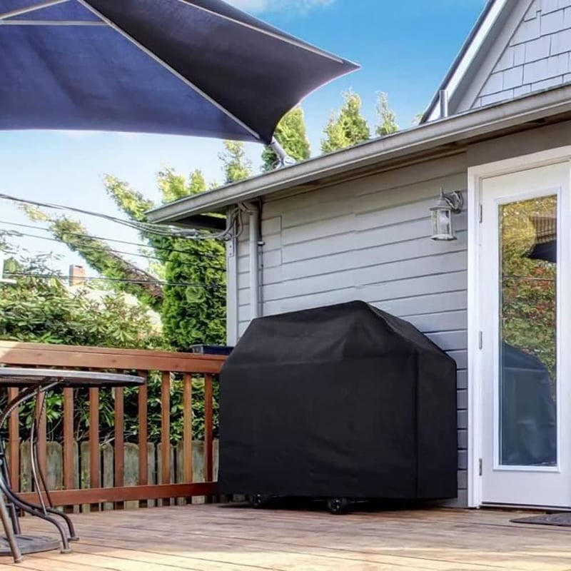 PATIO PLUS Vízálló BBQ Grill Takaró 420D Oxford 183x66x130cm Fekete