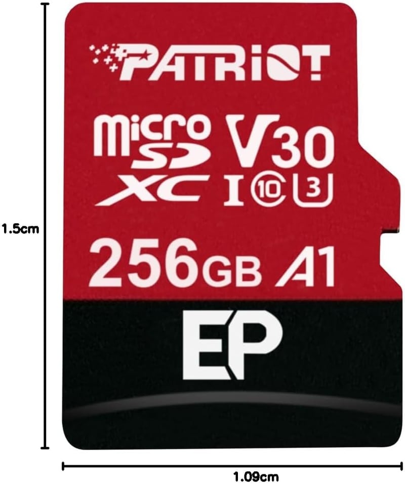 Patriot Memory microSD SDXC kártya Android telefonokhoz és tabletekhez 4K videóhoz - 256 GB