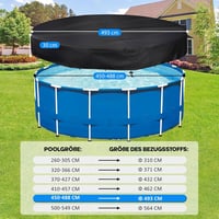 PATWING Kerek Medence Takaró 370cm UV-Álló Intex Bestway Poolhoz 2