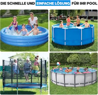PATWING Kerek Medence Takaró 370cm UV-Álló Intex Bestway Poolhoz 6