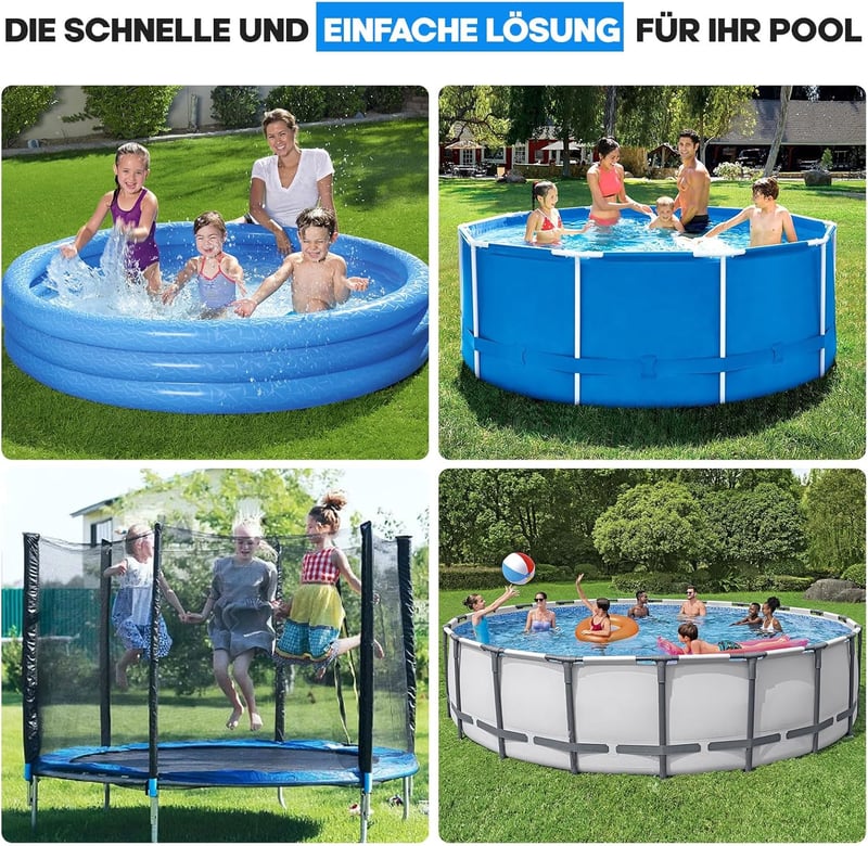 PATWING Kerek Medence Takaró 370cm UV-Álló Intex Bestway Poolhoz