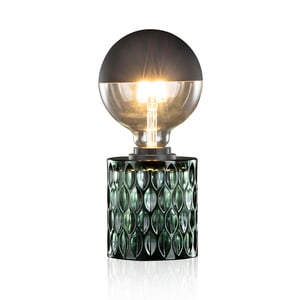 Pauleen Crystal Magic 48023 Stolna svjetiljka s E27 grlom, zeleno staklo, noćna svjetiljka, 230V, maks. 20W, bez žarulje