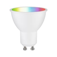 Bec LED Paulmann 29147 Standard 230V Smart Home Zigbee Reflector GU10 350lm 4,8W RGBW+ Reglabil Alb Mat 1