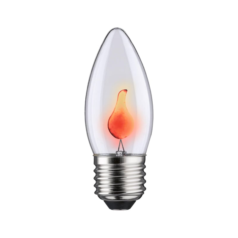 Bec LED cu efect de flacără Paulmann 53100, 3W, E27, lumină decorativă tip lumânare, 9,5x35x9,5 cm