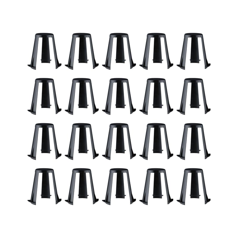 Paulmann 92402 Dištančná podložka pre vstavané svietidlá, sada 20 ks, 62-90 mm, čierny plast