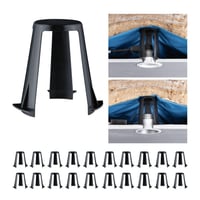 Paulmann 92402 Dištančná podložka pre vstavané svietidlá, sada 20 ks, 62-90 mm, čierny plast 9