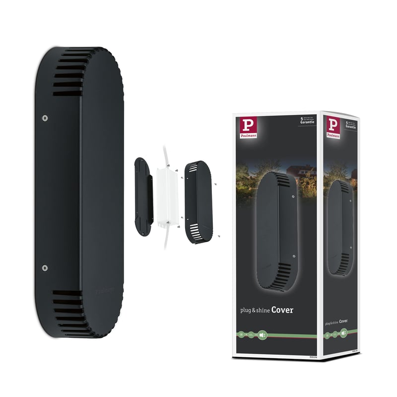 Capac cutie transformator Paulmann 939.04 Plug & Shine din plastic, accesoriu pentru iluminat exterior 93904