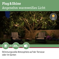 Paulmann 94165 Plug & Shine vanjski svjetlosni niz IP44 3000K 7x5 lm 24V LED dekorativna rasvjeta za terase 3