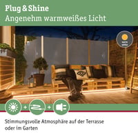 Paulmann 94681 Plug & Shine LED vanjska svjetlosna traka Stripe Smooth IP68 1 m 11 W prigušiva bijela 3000 K 3