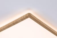 Paulmann Atria Shine 71031 LED panel stropna svjetiljka s pozadinskim osvjetljenjem, četvrtasta, IP44, 22W, 2300lm, 580x200mm, plastika s efektom drveta, 3000K 8