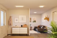 Paulmann Atria Shine 71031 LED panel stropna svjetiljka s pozadinskim osvjetljenjem, četvrtasta, IP44, 22W, 2300lm, 580x200mm, plastika s efektom drveta, 3000K 9
