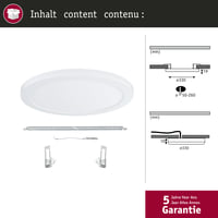 Paulmann Cover-it 95390 LED panel ugradbeni 2u1 330 mm okrugli 22W neutralno bijela mat plastika stropna svjetiljka 4000K 2