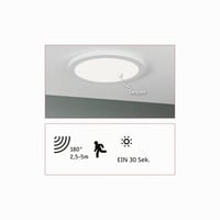 Paulmann Cover-it 95390 LED panel ugradbeni 2u1 330 mm okrugli 22W neutralno bijela mat plastika stropna svjetiljka 4000K 6