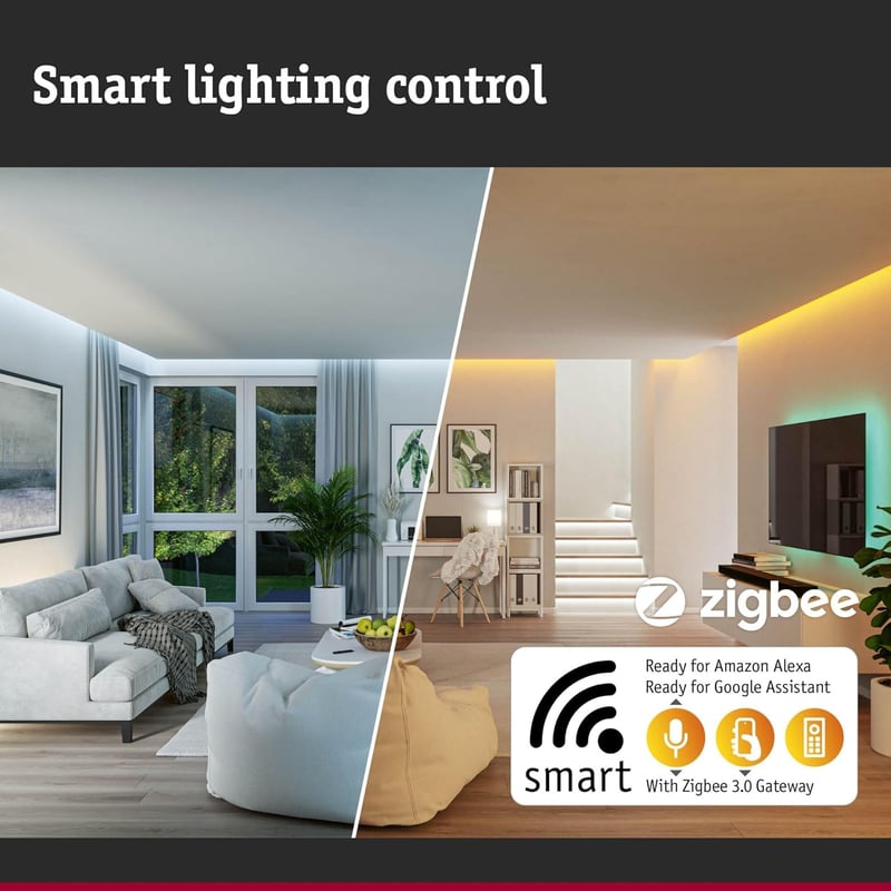 Paulmann LED beépíthető lámpa Zigbee okosotthon 3x4,9W fehér forgó