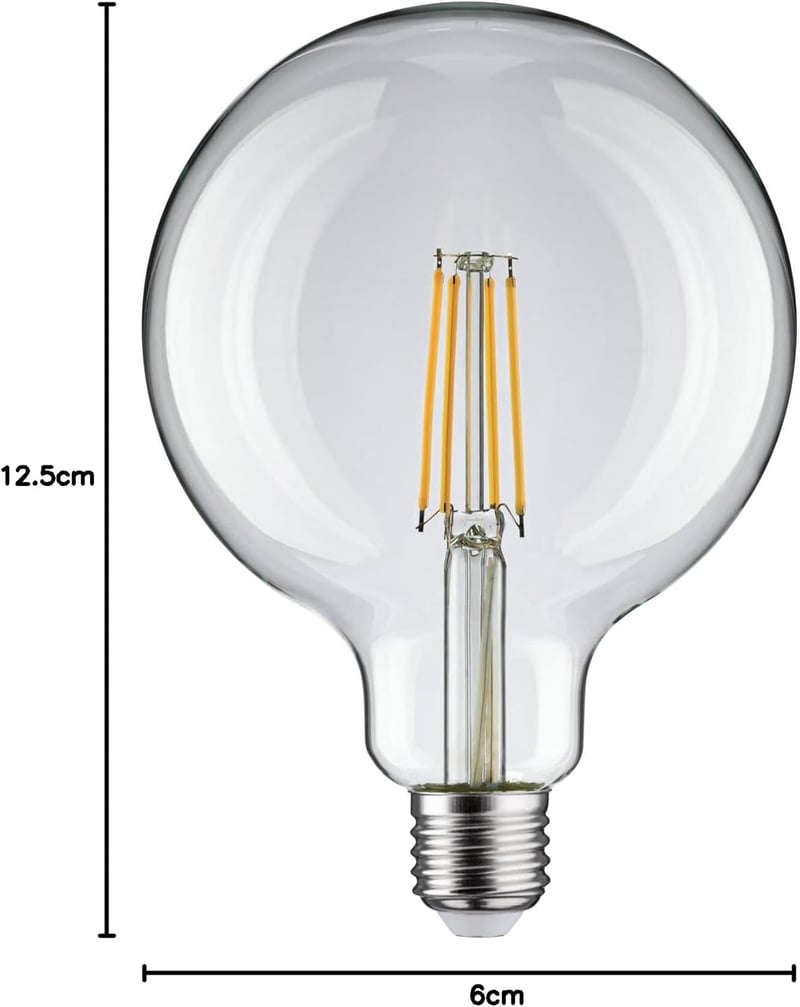 Paulmann LED Globe Filament G125 9W E27 Meleg Fehér 2700K Retro Izzó