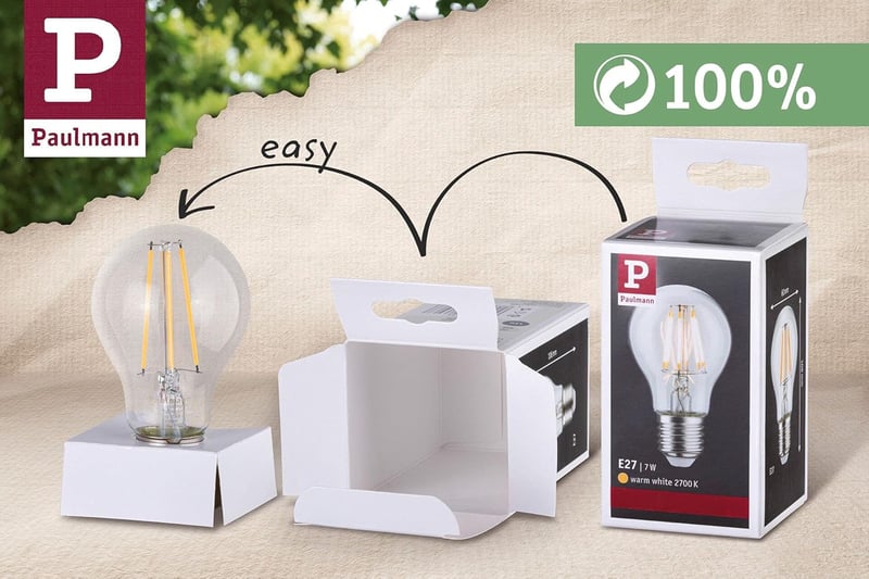 Paulmann LED Globe Filament G125 9W E27 Meleg Fehér 2700K Retro Izzó