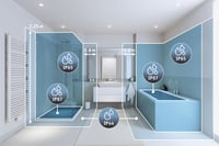 Paulmann Nova Plus 93081 LED vstavané svietidlo Coin Basisset IP44 okrúhle 78 mm 3x6W stmievateľné 2700K čierna matná bodové vstavané svietidlo 230V 8