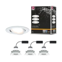 Paulmann Nova Plus 936.82 Vstavané LED svietidlo okrúhle 3x6,8W biele matné otočné stmievateľné IP44 odolné proti striekajúcej vode 1