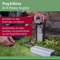 Paulmann Plug & Shine transformátor 75 W, vonkajší napájací zdroj IP44, strieborný 98849 pre vonkajšie osvetlenie 3