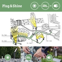 Paulmann Plug & Shine transformátor 75 W, vonkajší napájací zdroj IP44, strieborný 98849 pre vonkajšie osvetlenie 5