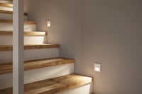 Paulmann Tsaro 80002 LED vstavané nástenné svietidlo, hranaté, 80x36 mm, 1W, 80 lm, 2700K teplá biela, matná biela, so snímačom pohybu, 230V 9