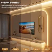 PAUTIX COB LED Szalag 3m Meleg Fehér 2700K - 480 LED/m Fényerőszabályozható Szalagvilágítás RF Távirányítóval - CRI93+ Bútorvilágítás Beltér 2