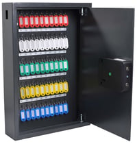 Pavo 8033911 Ormarić za ključeve za 50 ključeva – S bočnim otvorom za ubacivanje ključeva, sef za ključeve visoke sigurnosti, 550x380x100 mm, tamnosiva 3