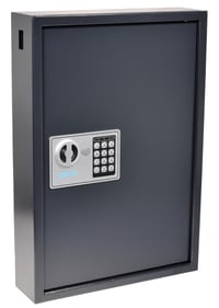 Pavo 8033911 Ormarić za ključeve za 50 ključeva – S bočnim otvorom za ubacivanje ključeva, sef za ključeve visoke sigurnosti, 550x380x100 mm, tamnosiva 1