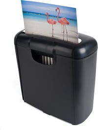Distrugător de documente Pavo Premium 8038770, tăiere tip fâșii, 6 coli, 10 L, negru 2