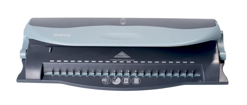 Špirálový viazač Pavo Soho Master na plastové chrbty, s 3 funkciami, čierny