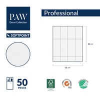 PAW Decor Collection Soft Point príborové servítky, skladanie 1/8, 50 ks, farba šampanské 6