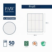 Șervețele cu buzunar pentru tacâmuri PAW Decor Collection, pliere 1/8, 50 buc, Roz 6