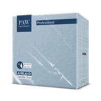 Servítky PAW Decor Collection so vzhľadom látky 40x40 cm, svetlomodré, 50 ks v balení, materiál s ľanovým efektom 1