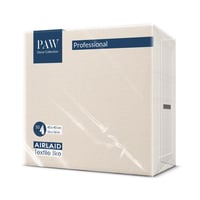 PAW Decor Collection Servítky s textilným vzhľadom 40x40 cm, 50 ks - Krémový vzor s textúrou látky 1