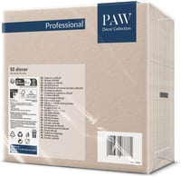PAW Decor Collection Textilhatású Szalvéta 40x40cm 50db Bézs Esküvőhöz Keresztelőhöz 2