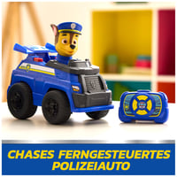 Policajné auto na diaľkové ovládanie PAW Patrol Chase so svetelnými efektmi, 25 cm, s figúrkou Chasea, jednoduché ovládanie, od 3 rokov 2