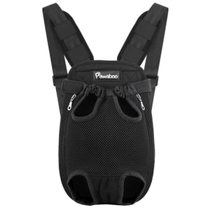 Rucsac de transport pentru animale Pawaboo pentru câini și pisici - model camuflaj albastru - mărimea L