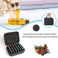 PawCraft prenosné puzdro na 30 esenciálnych olejov, fialové EVA puzdro s rúčkou na fľaštičky s objemom 5 ml, 10 ml a 15 ml 5