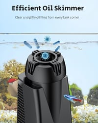 Pawfly 300 L/h akvárium felszínszűrő 350 literes tartályhoz, szivattyú szűrő szivacsbetéttel 3