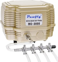 Pawfly 7W Akvárium Levegőpumpa Szabályozható Csendes Oxigén Pumpa 16L/perc Halastó Akvárium 1000L Készlettel 1