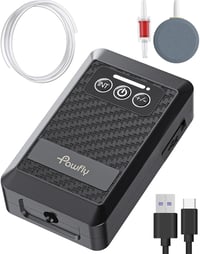 Pawfly Akkumulátoros Levegőpumpa USB Töltéssel 20-500L Akváriumhoz Hordozható Csendes Oxigén Pumpa Horgászathoz 9