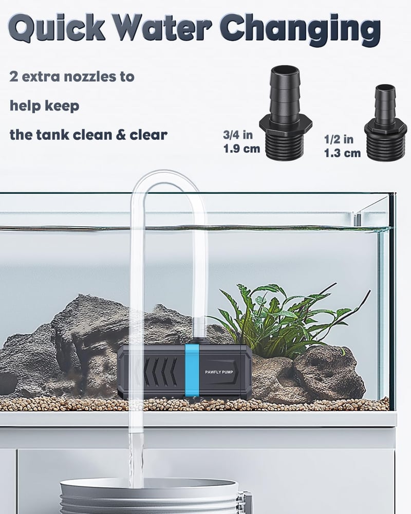 Pawfly Belső Akvárium Szűrő 190-455L Vízpumpával 2100L/h Édesvíz Sósvíz