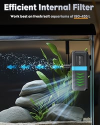 Pawfly Belső Akvárium Szűrő 190-455L Vízpumpával 2100L/h Édesvíz Sósvíz 3