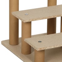 PawHut stepenice za kućne ljubimce, 4 stepenice, 60x35x44 cm, svijetlosive, za pse i mačke, protuklizne, s uklonjivom i perivom navlakom 9