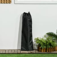PawHut ležaj za pse i mačke s nogarima, UV-zaštitnom Oxford tkaninom, mikroperforiranim krovom i torbom za nošenje 92x76x90 cm, sivo-crni 9