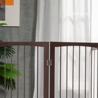 PawHut modulárna skladacia bezpečnostná zábrana 160x76 cm z MDF – ochranná mreža pre domáce zvieratá a deti 6