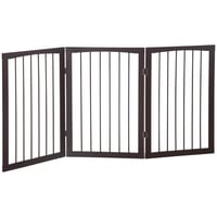 PawHut modulárna skladacia bezpečnostná zábrana 160x76 cm z MDF – ochranná mreža pre domáce zvieratá a deti 1